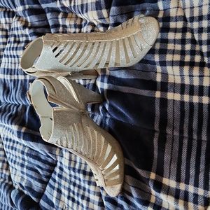 Shaky Silver High Heels